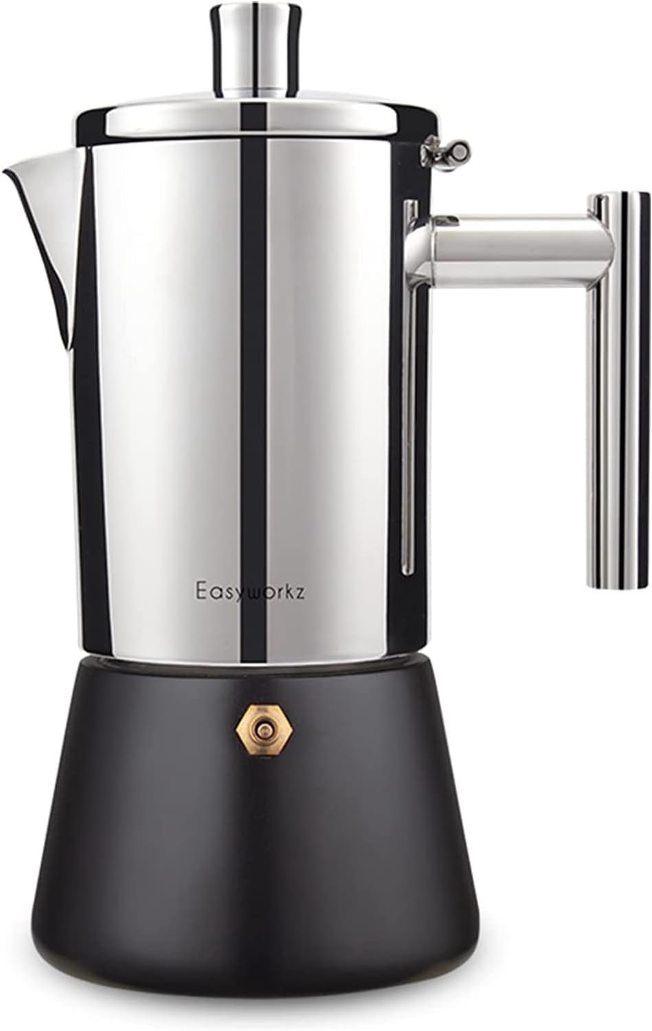 Easyworkz Diego cafetera italiana acero inoxidable 12 tazas grande inducción