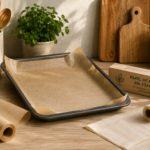 Preparación casera con papel de horno